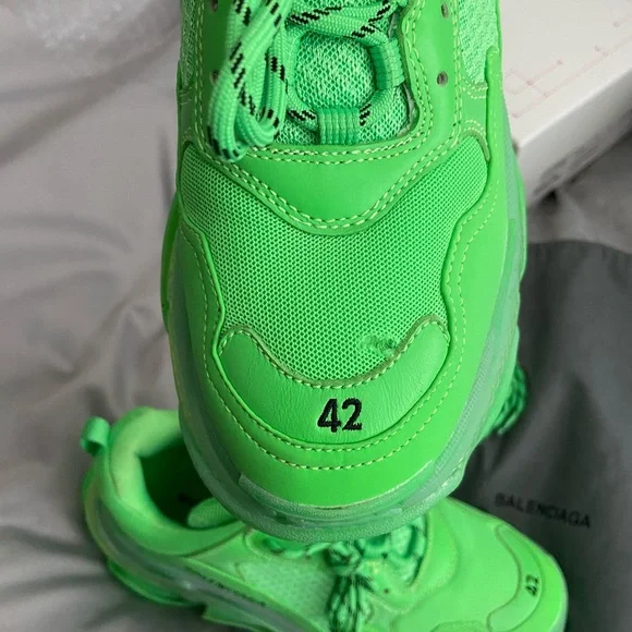 Balenciaga Triple S sneaker neon green